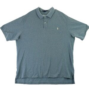 Polo‎ Ralph Lauren Men's 2XLT Tall Grey Short Sleeve Classic Fit Polo Shirt